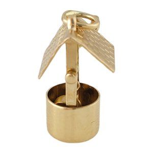 Vintage 14K Yellow Gold Watering Well Charm #11427